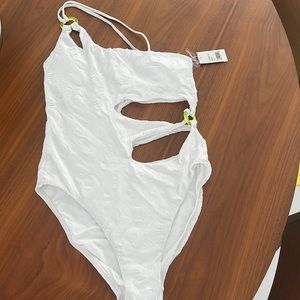 Trina Turk Cascais Wave One
Shoulder Swimsuit